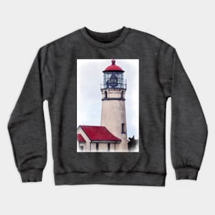 Cape Blanco Lighthouse Watercolor Crewneck Sweatshirt